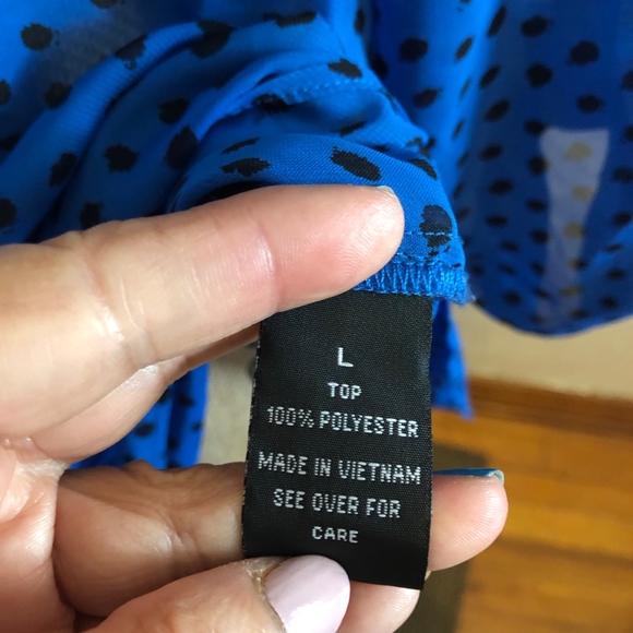 BCX sheer blouse, size large - Picture 3 of 7